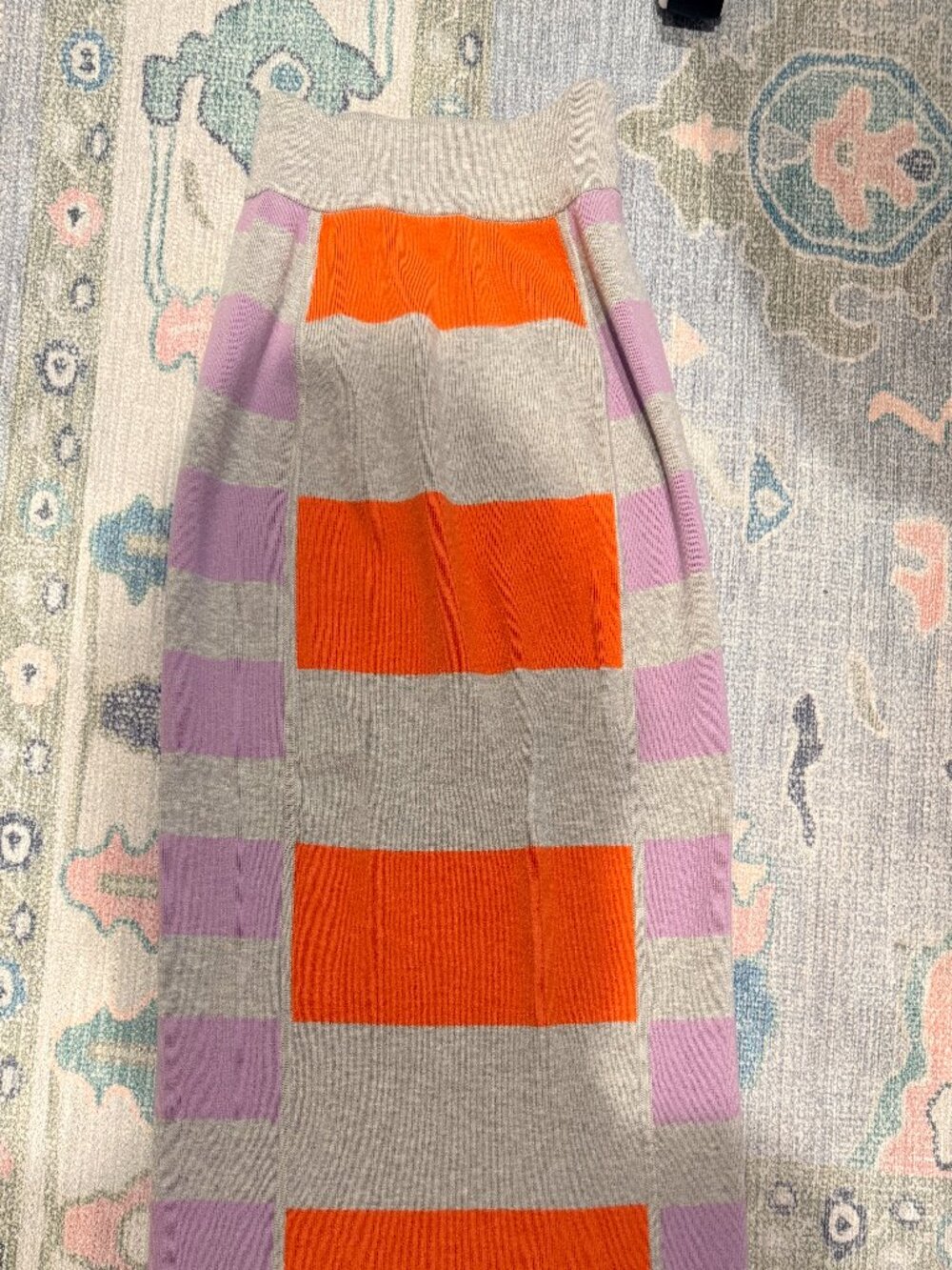 Anthropologie SET ** 🧡 Daily Practice  Striped Cropped Sweater & Skirt— XS